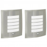 Zewnętrzna lampa ścienna 2 pcs Srebrny 23.5 x 9 x 26 cm