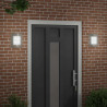 Zewnętrzna lampa ścienna 2 pcs Srebrny 23.5 x 9 x 26 cm