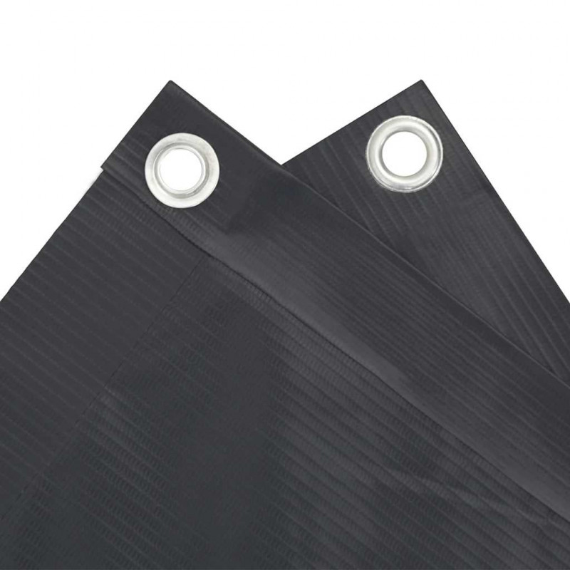 Osłona balkonowa, antracytowa, 400x75 cm, PVC