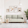 Sofa 3-osobowa, kremowy, 180 cm, tapicerowana aksamitem