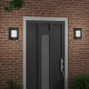 Zewnętrzna lampa ścienna 2 pcs Czarny 23.5 x 9 x 26 cm