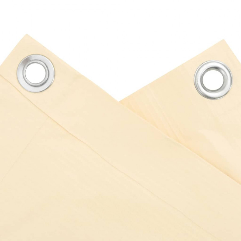 Osłona balkonowa, kremowa, 300x75 cm, PVC