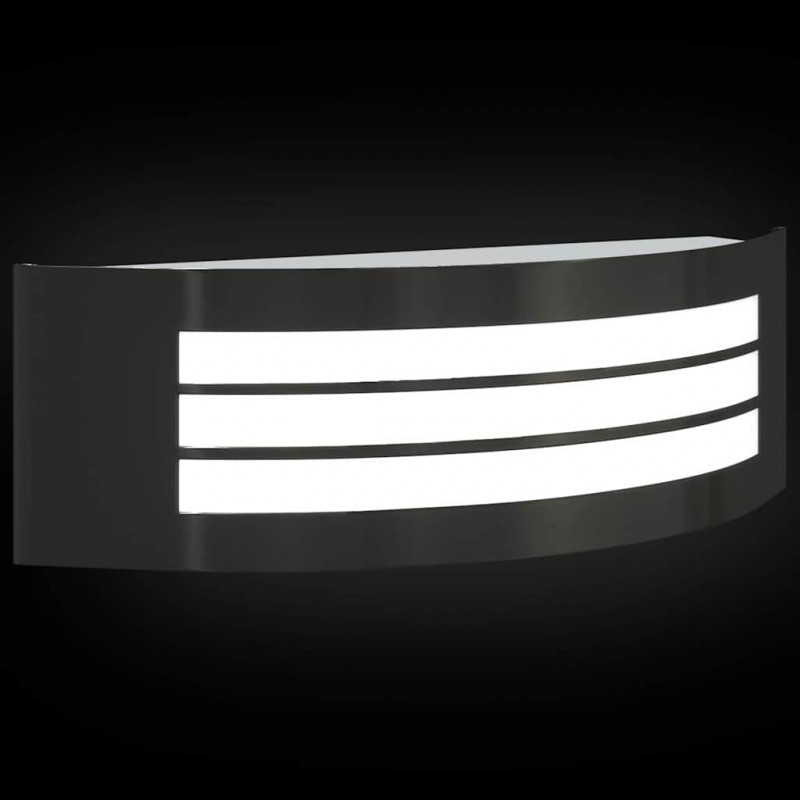Zewnętrzna lampa ścienna 2 pcs Czarny 32 x 10 x 10 cm
