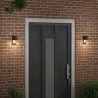 Zewnętrzna lampa ścienna 2 pcs Czarny 12 x 7 x 15 cm