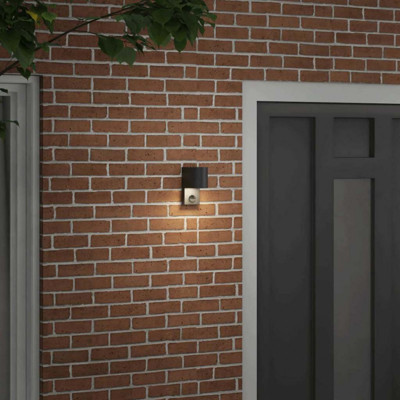 Zewnętrzna lampa ścienna Czarny 12 x 7 x 15 cm Stal nierdzewna