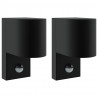 Zewnętrzna lampa ścienna 2 pcs Czarny 12 x 7 x 15 cm