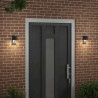 Zewnętrzna lampa ścienna 2 pcs Czarny 12 x 7 x 15 cm