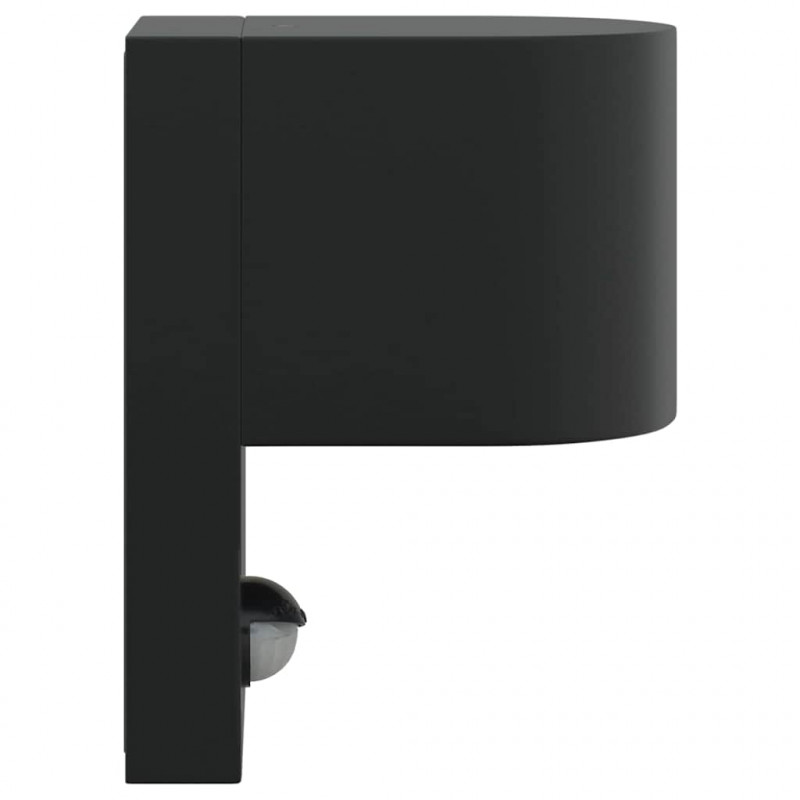 Zewnętrzna lampa ścienna 2 pcs Czarny 12 x 7 x 15 cm