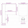 Zewnętrzna lampa ścienna 2 pcs Czarny 12 x 7 x 15 cm