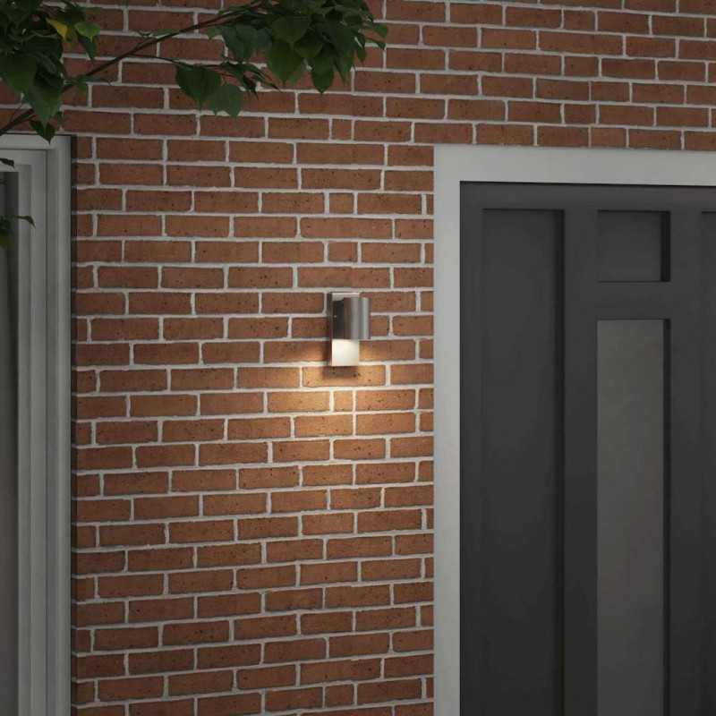 Zewnętrzna lampa ścienna Srebrny 6,5 x 10,5 x 16 cm