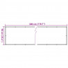 Osłona balkonowa, kremowa, 300x90 cm, PVC
