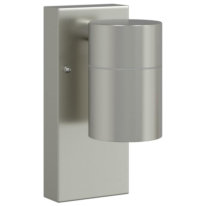 Zewnętrzna lampa ścienna 2 pcs Srebrny 6,5 x 10,5 x 16 cm