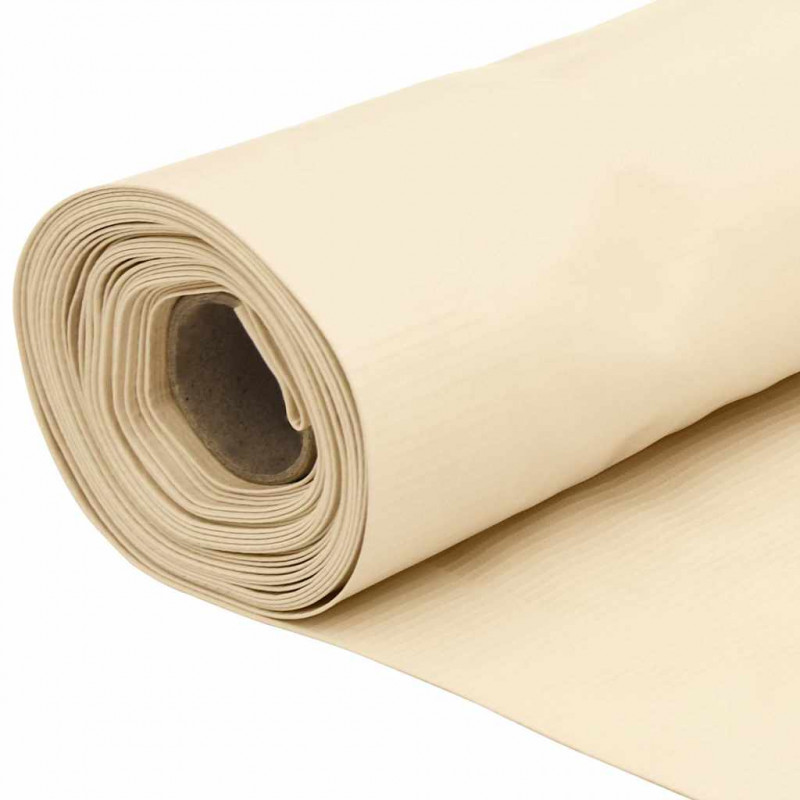 Osłona balkonowa, kremowa, 500x90 cm, PVC