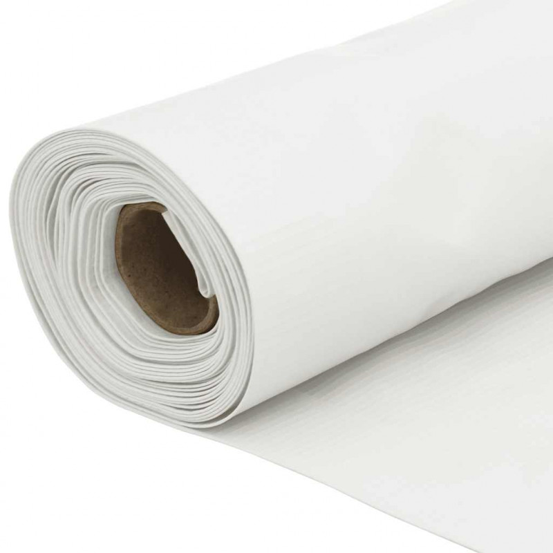 Osłona na ogrodzenie, biała, 400x90 cm, PVC