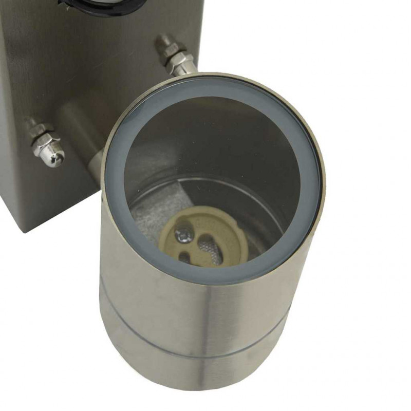 Zewnętrzna lampa ścienna 2 pcs Srebrny 6,5 x 10,5 x 16 cm