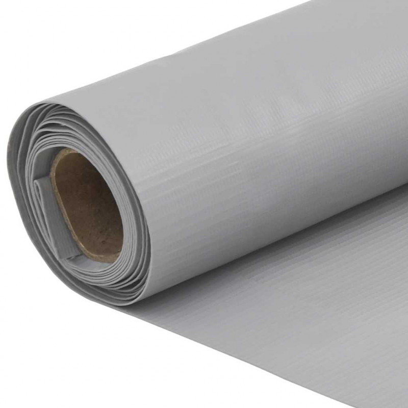 Osłona balkonowa, szara, 400x120 cm, PVC