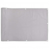 Osłona balkonowa, szara, 600x120 cm, PVC