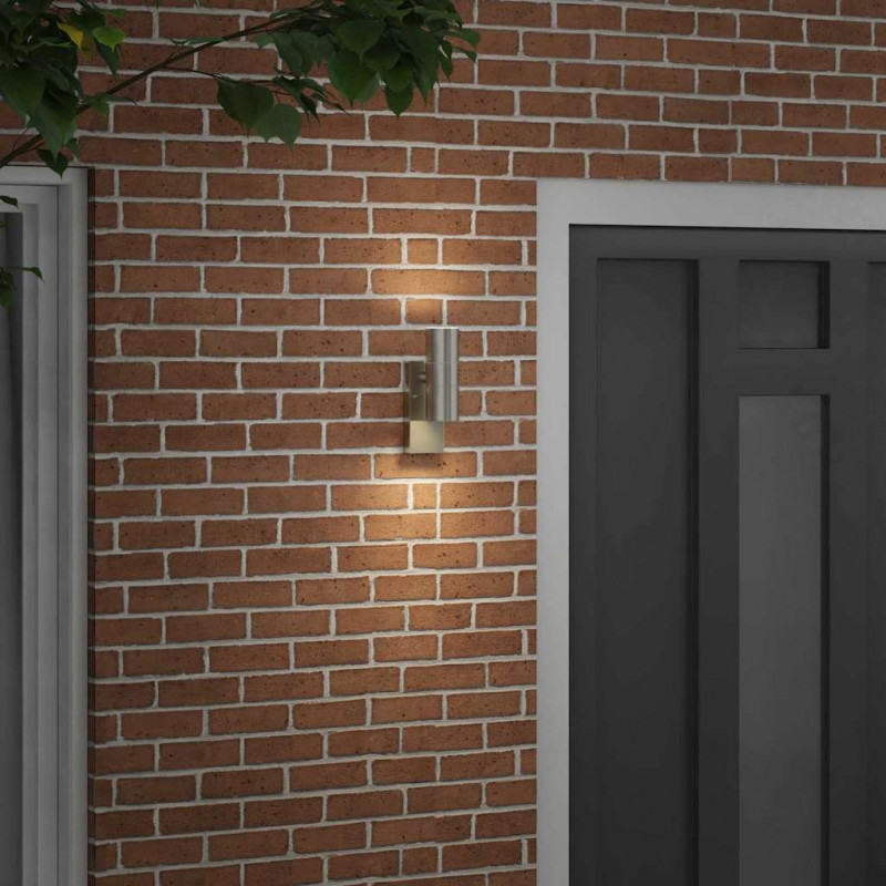 Zewnętrzna lampa ścienna Srebrny 7 x 10 x 22 cm