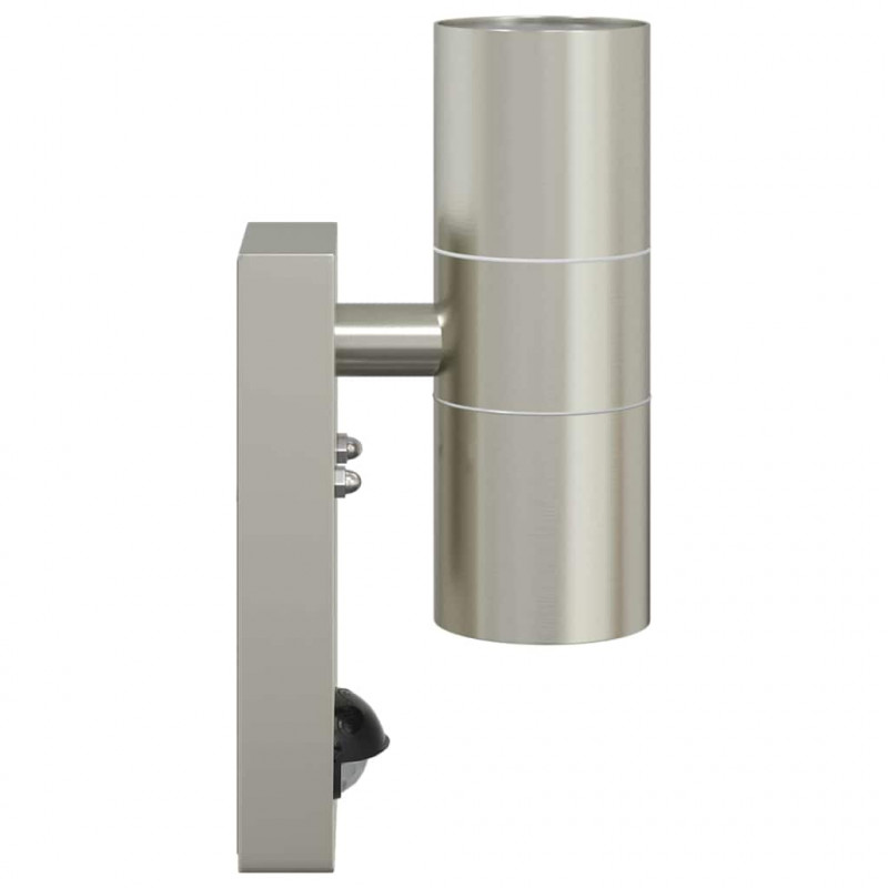 Zewnętrzna lampa ścienna 2 pcs Srebrny 7 x 10 x 22 cm