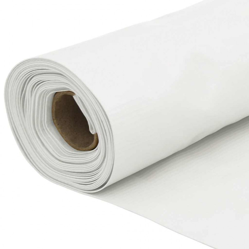 Osłona balkonowa, biała, 400x120 cm, PVC