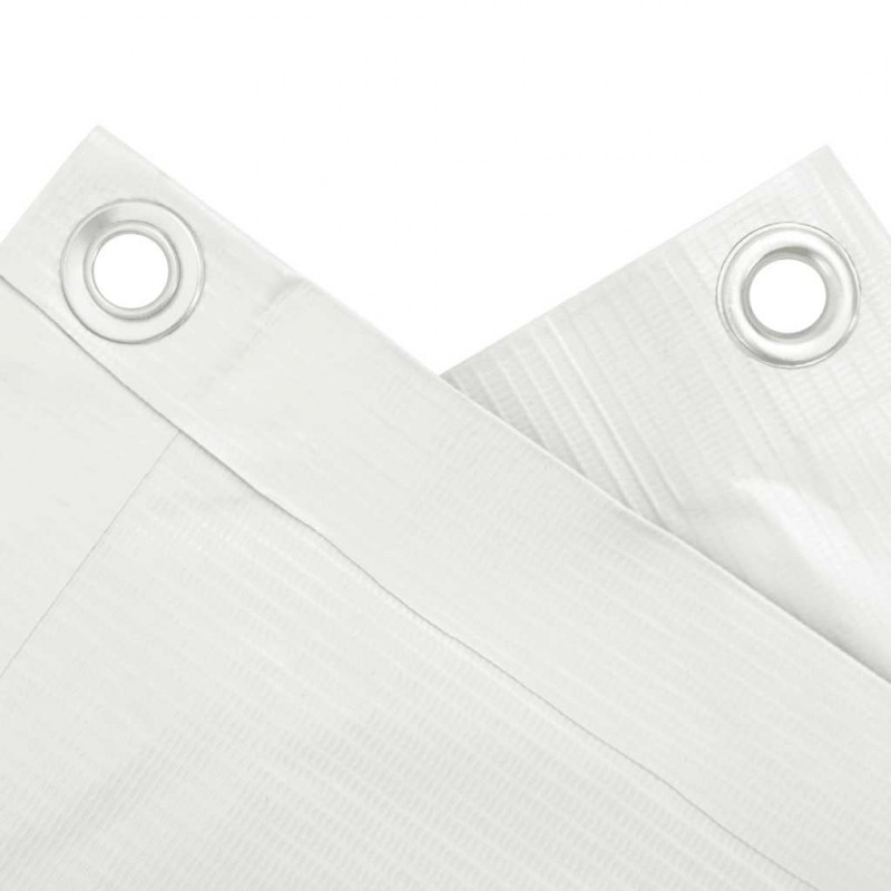 Osłona balkonowa, biała, 500x120 cm, PVC