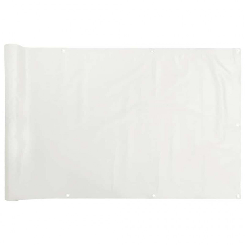 Osłona balkonowa, biała, 700x120 cm, PVC
