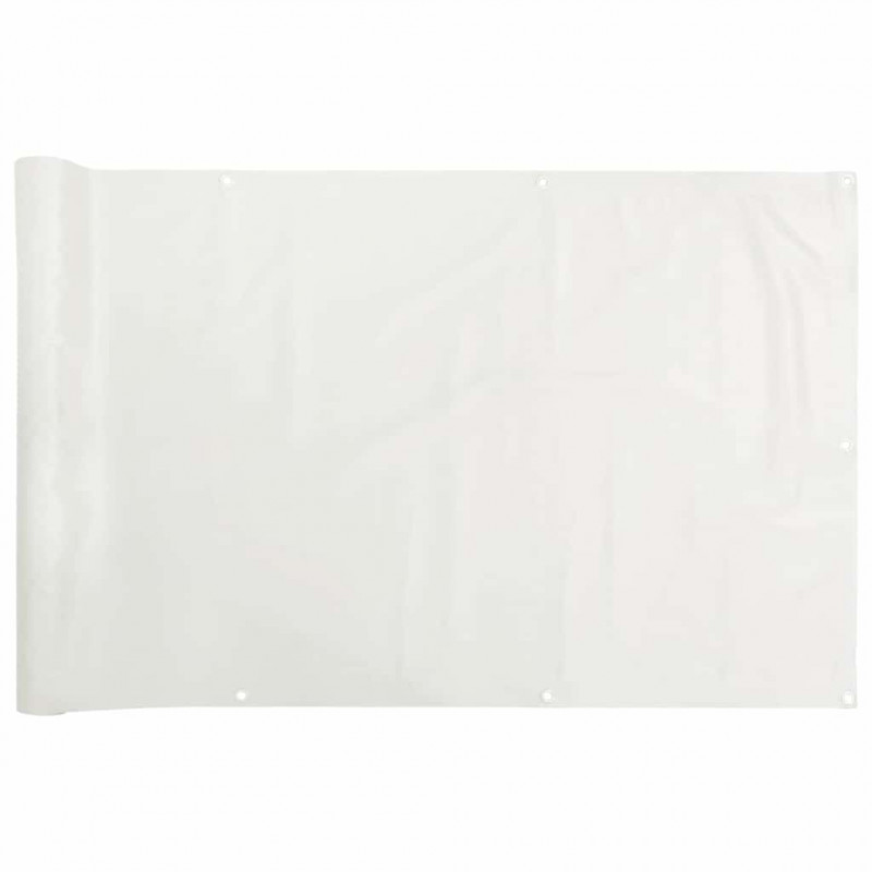 Osłona balkonowa, biała, 800x120 cm, PVC