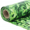 Osłona balkonowa, zielona, wzór roślin, 500x120 cm, PVC