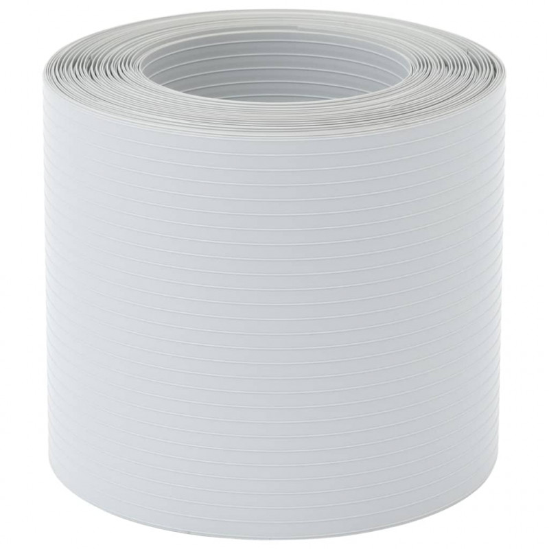 Osłony na ogrodzenie, 10 szt., 252,5x19 cm, jasnoszare, PVC