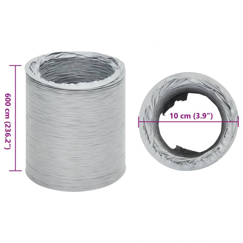 Przewód wentylacyjny PVC, 6 m, Ø10 cm
