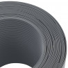 Osłony na ogrodzenie, 10 szt., 252,5x19 cm, szare, PVC
