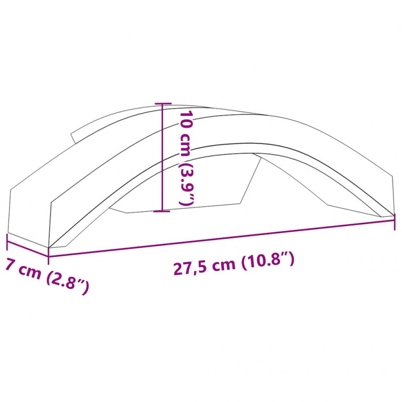 Kinkiety zewnętrzne LED, 2 szt., białe, odlewane aluminium