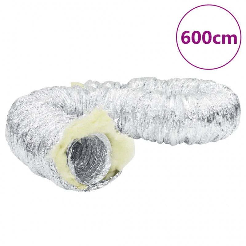Przewód wentylacyjny, izolowany, aluminiowy, 6 m, Ø15 cm