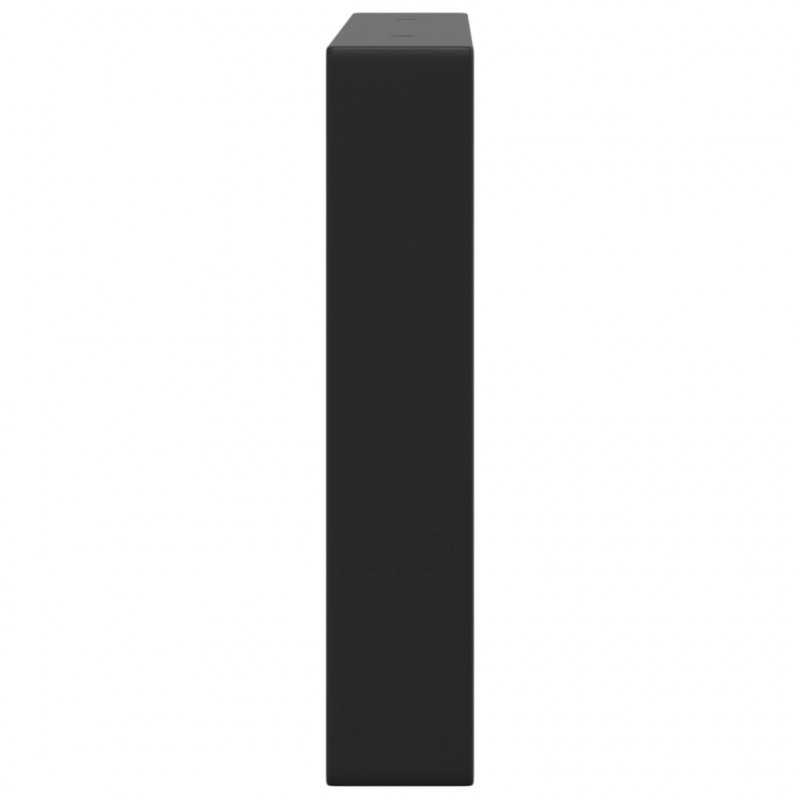 Wsporniki do półki pod umywalkę, 2 szt., czarne, prostokątne