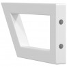 Wsporniki do półki pod umywalkę, 2 szt., białe, trapezowe, stal