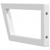 Wsporniki do półki pod umywalkę, 2 szt., białe, trapezowe, stal