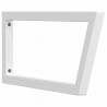 Wsporniki do półki pod umywalkę, 2 szt., białe, trapezowe, stal