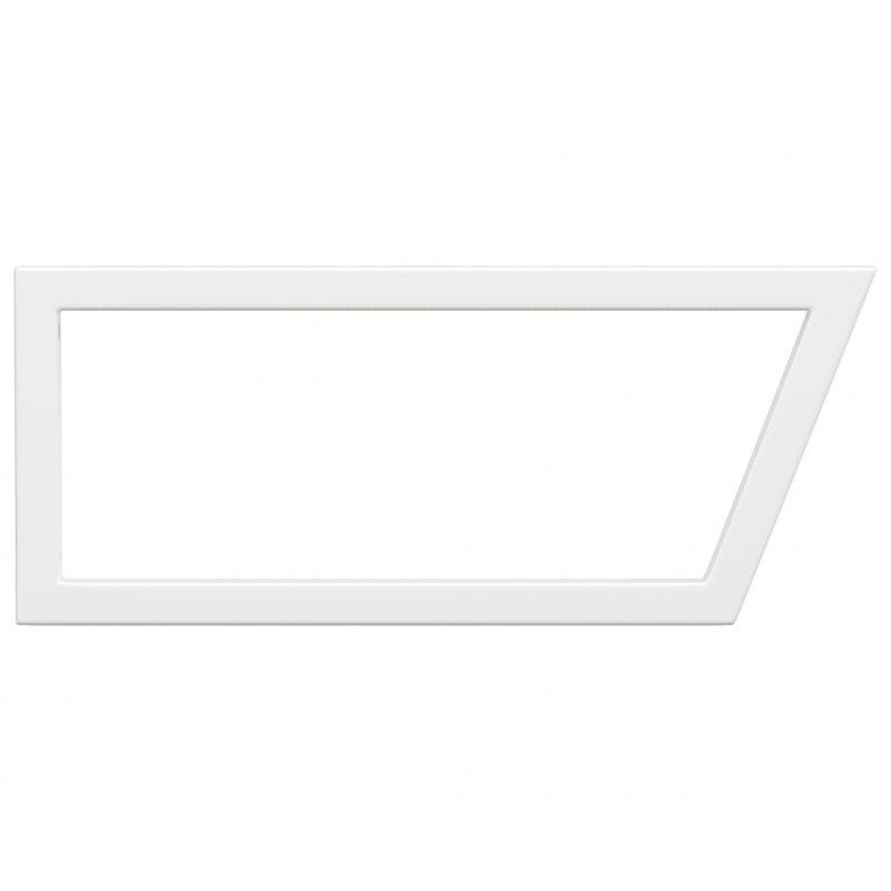 Wsporniki do półki pod umywalkę, 2 szt., białe, trapezowe, stal