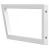 Wsporniki do półki pod umywalkę, 2 szt., białe, trapezowe, stal