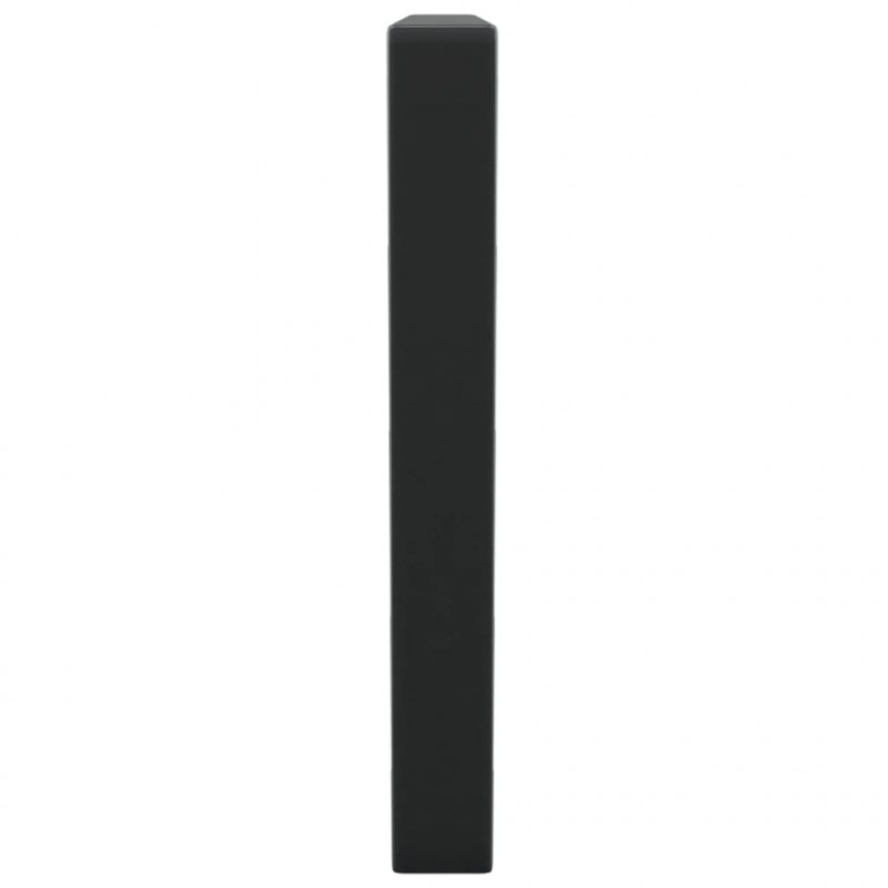 Wsporniki do półki pod umywalkę, 2 szt., czarne, trapezowe