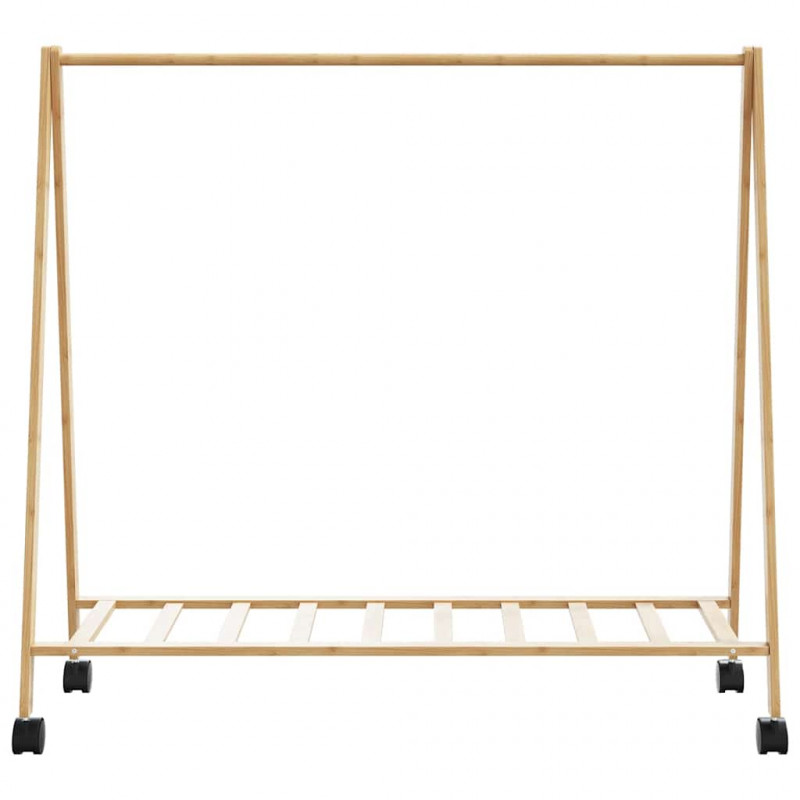 Wieszak na ubrania z półkami i kółkami, 106x34x106,5 cm