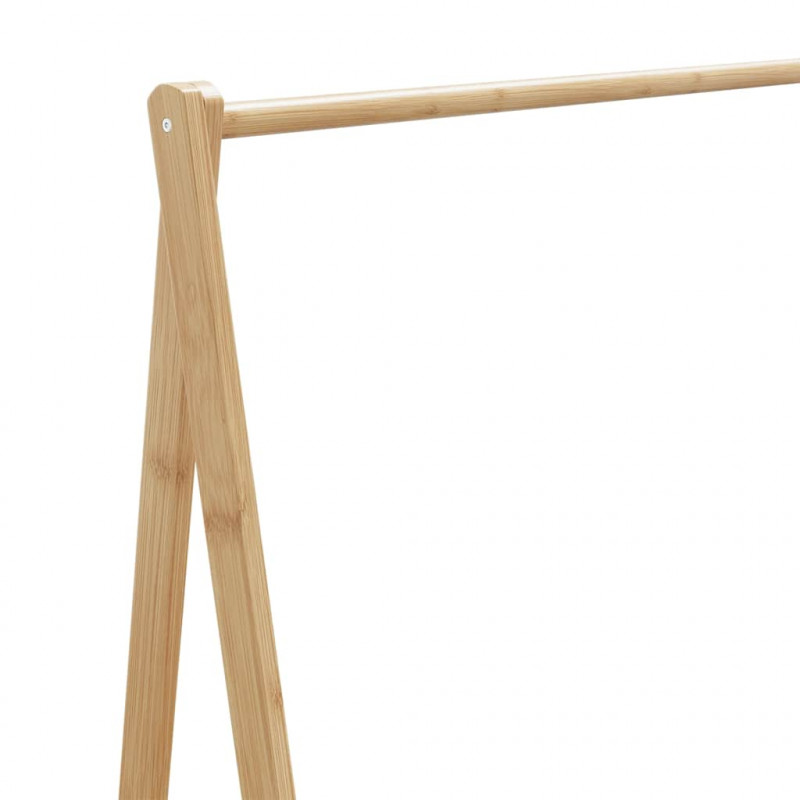 Wieszak na ubrania, z półkami, 106x34x102 cm, bambusowy