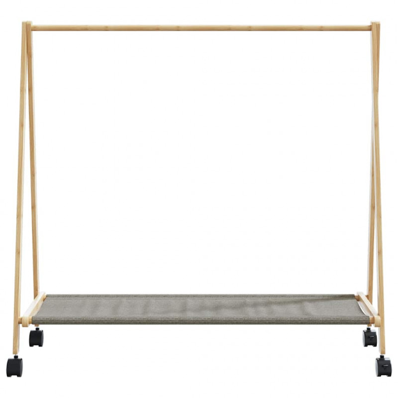 Wieszak na ubrania z półkami i kółkami, 106x34x106,5 cm