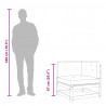 Sofa 3-osobowa, ciemnoszara, 210 cm, tapicerowana tkaniną