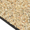 Wykładzina do oczka wodnego, z kamyczkami, piaskowa, 500x100 cm