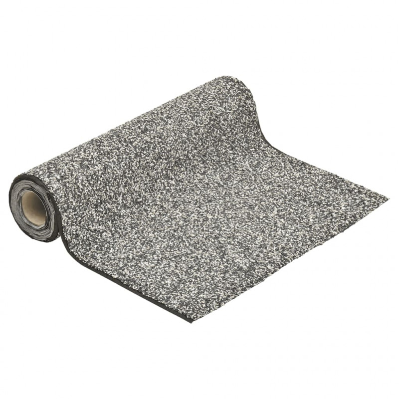 Wykładzina do oczka wodnego, z kamyczkami, szara, 500x100 cm