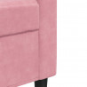 Sofa 2-osobowa, różowy, 120 cm, tapicerowana aksamitem