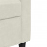 Sofa 2-osobowa, kremowy, 140 cm, tapicerowana aksamitem