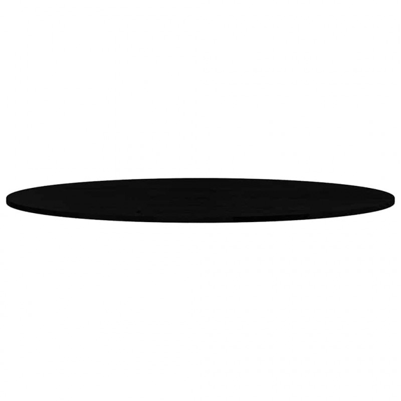 Blat do stołu, brązowy, 140x60x2 cm, lite drewno dębowe, owalny