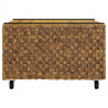 Stolik kawowy Brązowy 60 x 60 x 38 cm Lite drewno teakowe